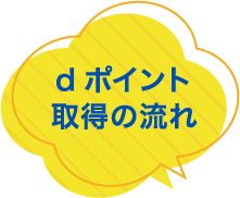 dポイント取得の流れ